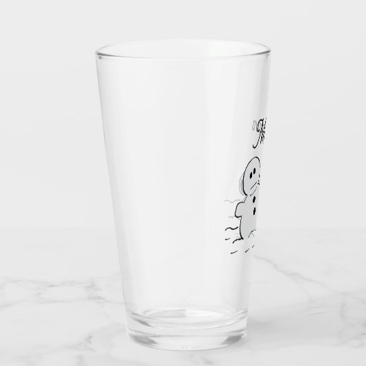 Verre cacahuètes | Snoopy Construit Un Snowman | Ajouter (Droite)
