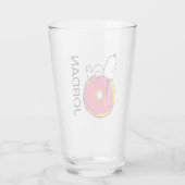Verre cacahuètes | Snoopy Donut rose (Dos)