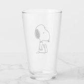 Verre cacahuètes | Snoopy En Bas (Dos)