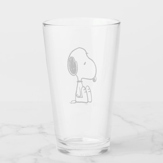 Verre cacahuètes | Snoopy En Bas (Dos)