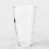 Verre cacahuètes | Snoopy En Bas | Ajouter Votre Nom (Gauche)