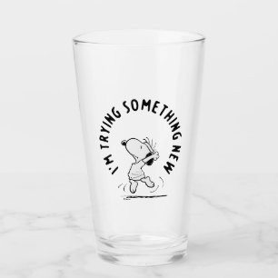 Verre cacahuètes Snoopy Essayer Quelque Chose De Nouve