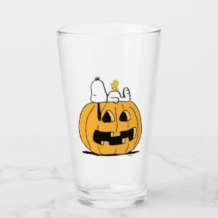 Verre cacahuètes   Snoopy et Woodstock Jack-O-Lantern