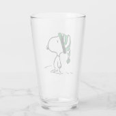 Verre cacahuètes | Snoopy Green Casquette de neige (Dos)