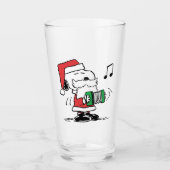 Verre cacahuètes | Snoopy Santa Claus Accordian (Devant)
