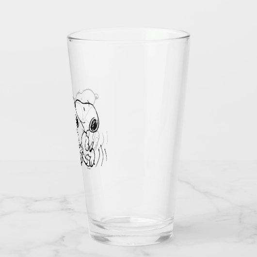 Verre cacahuètes | Snoopy Walking Tall (Gauche)