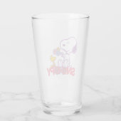 Verre cacahuètes | Snoopy & Woodstock Flowers (Dos)