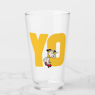 Verre cacahuètes Snoopy YO Skateboard