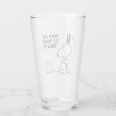 Verre cacahuètes | Woodstock Scares Snoopy (Dos)