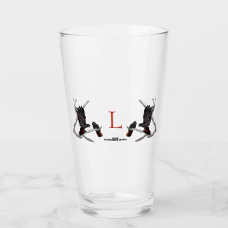 Verre Cacatoès noir Rouge-coupé la queue par forêt "L "