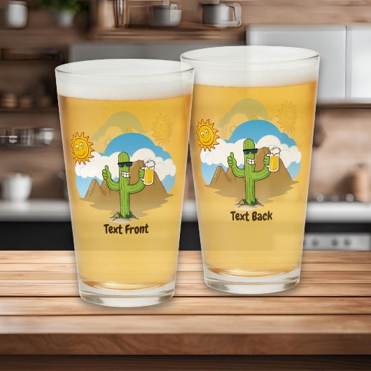 Verre Cactus avec bière