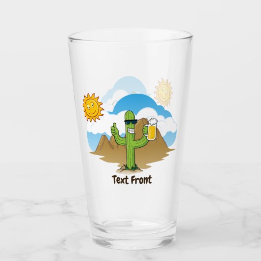 Verre Cactus avec bière (Devant)
