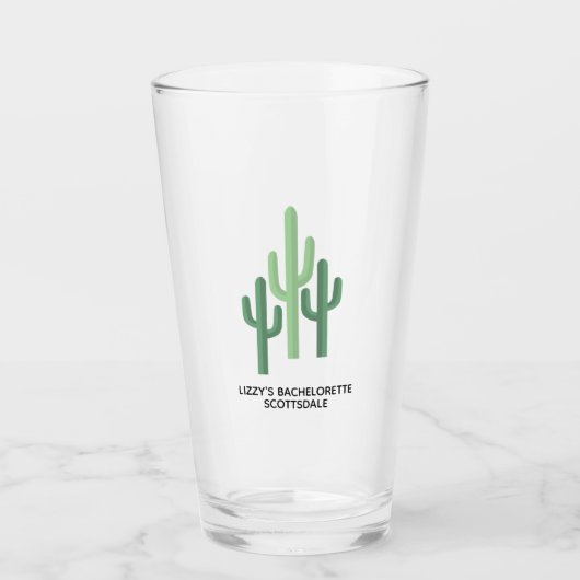 Verre Cactus du désert personnalisé Scottsdale (Devant)