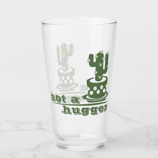 Verre Cactus Pas un gros cactus drôle dire (Devant)