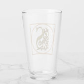 Verre Cadeau à la maison de beau mariage de MONOGRAMME (Dos)