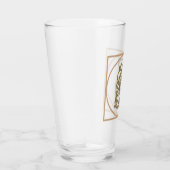 Verre Cadeau à la maison de beau mariage de MONOGRAMME (Droite)