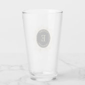 Verre Cadeau Black Gold Groomsman Pint Glass (Dos)