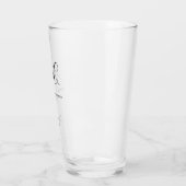 Verre Cadeau de garçon d'honneur Monogramme Initiales Ma (Gauche)