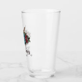Verre Cadeau de mariage RPG Monogramme D20 (Gauche)