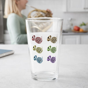Verre Cadeau de musicien groupe cor français arc-en-ciel
