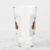 Verre Cadeau de violoncelle personnalisé (Gauche)