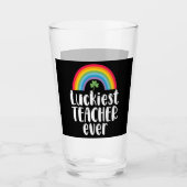 Verre Cadeau d'école pour enseignant le plus chanceux St (Devant)