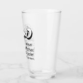 Verre Cadeau fête des pères, Retro Papa, Papa Définition (Gauche)