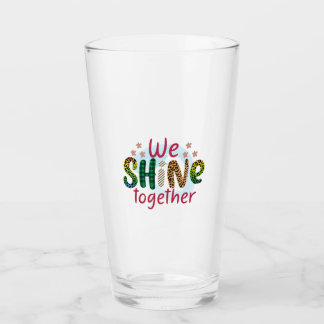Verre Cadeau mariage Nous Brillons Ensemble