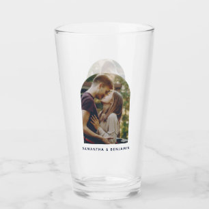 Verre Cadeau Personnalisé de Photo Moderne