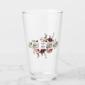 Verre Cadeau photo de collage moderne Fleurs de photos B (Devant)