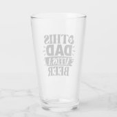 Verre Cadeau pour papa Beer Lover Fête des pères Cadeaux (Dos)