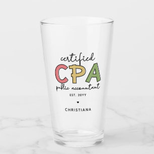 Verre Cadeaux comptables publics certifiés CPA personnal