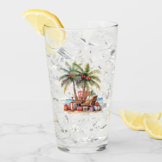 Verre Cadeaux sous le palmier (Devant glace)