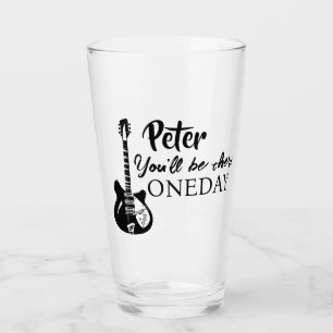 Verre Cadeaux Vintages personnalisés pour guitariste, mu