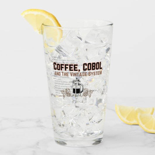 Verre Café et Cobol.w (Devant glace)
