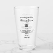 Verre Caisse de lune de miel scannez le code QR ajouter (Dos)
