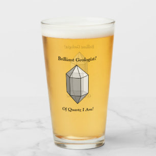 Verre Calembour du quartz d'un géologue brillant