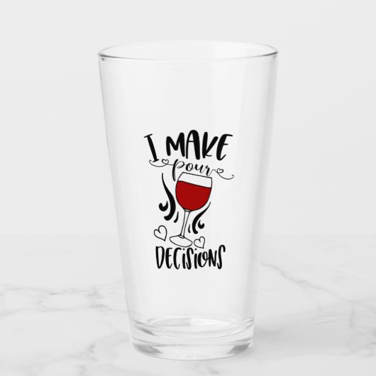 Verre Calembour potable drôle que je fais pour verser (Devant)