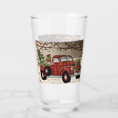 VERRE ***CAMION DE CHRISTMAS ROUGE*** (Dos)