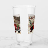 VERRE ***CAMION DE CHRISTMAS ROUGE*** (Gauche)