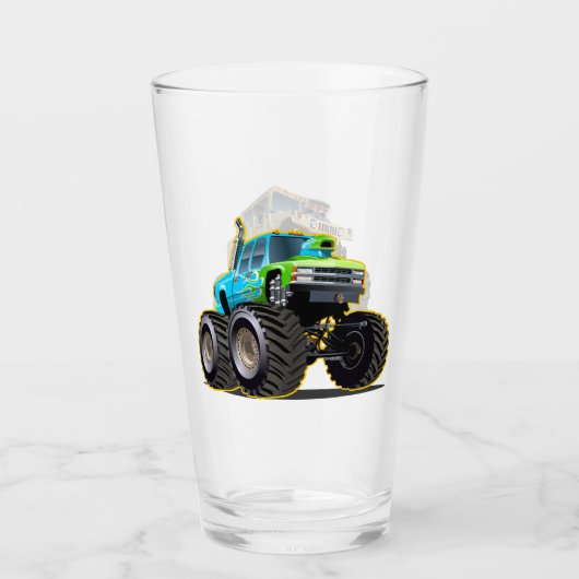 Verre Camion monstre de dessin animé (Devant)