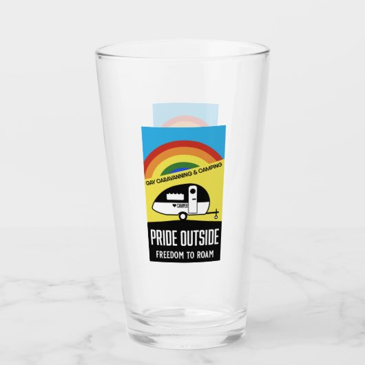 Verre Camping caravane gay (Devant)