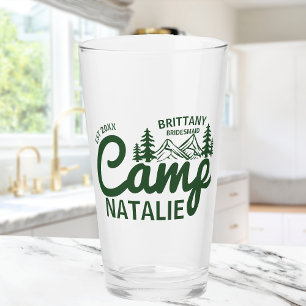 Verre Camping personnalisé Bachelorette Party Bridesmait