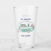 Verre Camping Remorque RV Camper Beer Pint Boire (Devant)