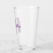 Verre Camping violet Shimmer Illustré Lettre R (Gauche)