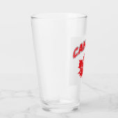 Verre "Canada Fier Est. 1867" Avec Graphique Feuille D'É (Droite)