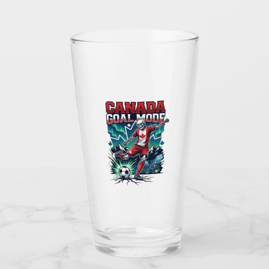 Verre Canada Mode de but squelette attaquant nations dyn (Devant)