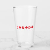 Verre Canada moderne pays canadien Drapeau Souvenir (Devant)