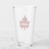 Verre Canadafirst Rouge Feuille d'érable (Dos)