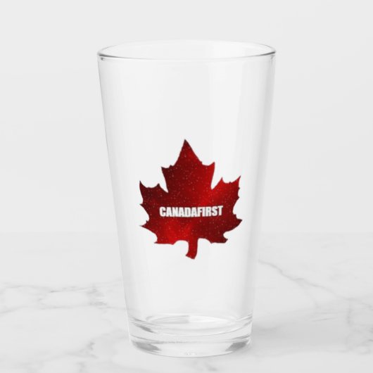 Verre Canadafirst Rouge Feuille d'érable (Devant)